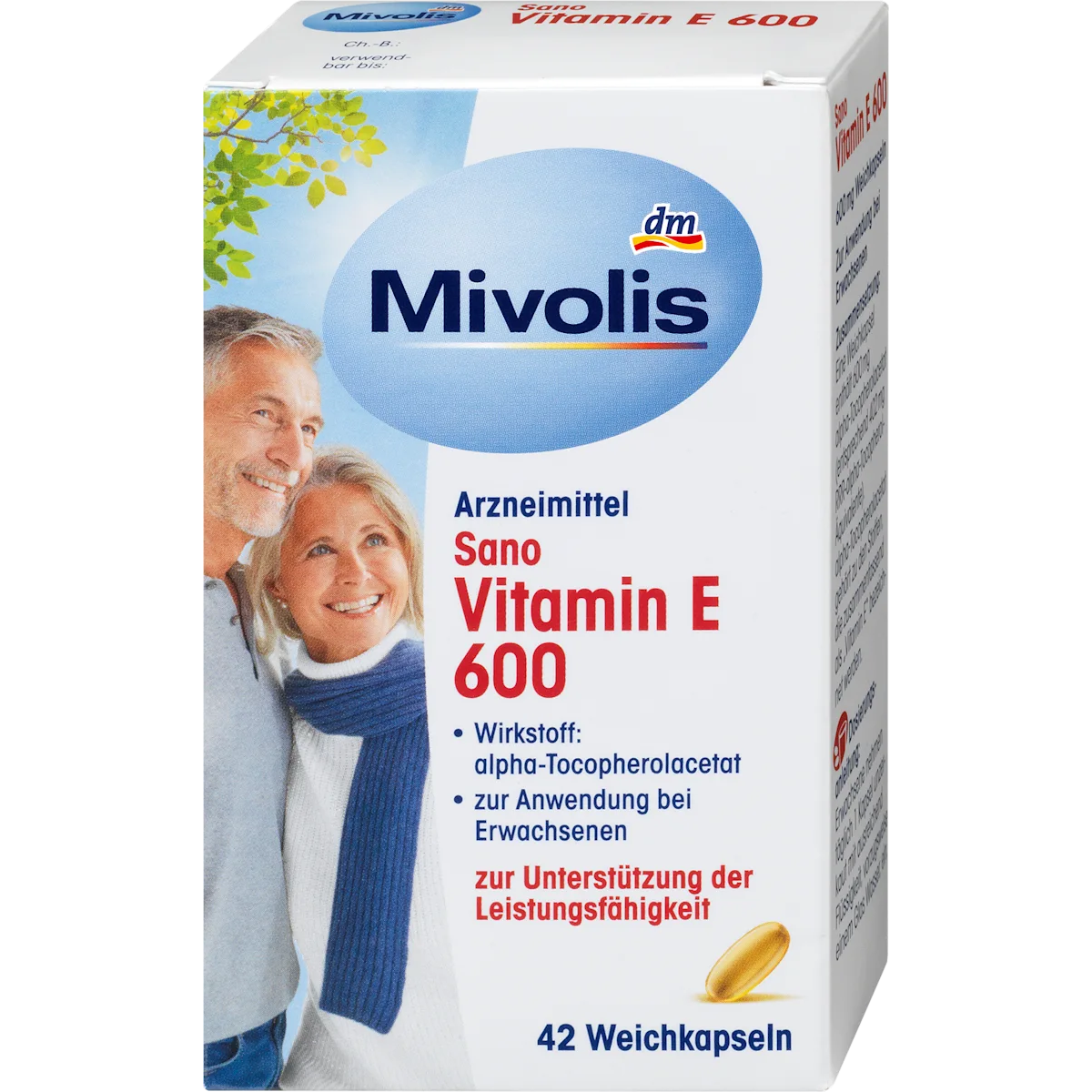 미볼리스 비타민E 600 항산화 고함량비타민E 영양제 42캡슐 Mivolis - 상품 이미지