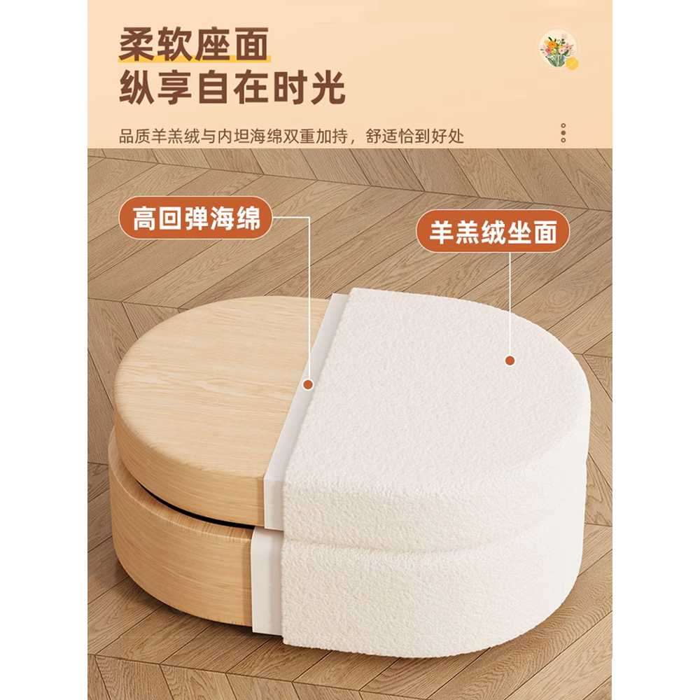 벤치 수납장 현관 인테리어용 거실 용 의자 수납 스툴 40x30x30 - 상세 이미지 3