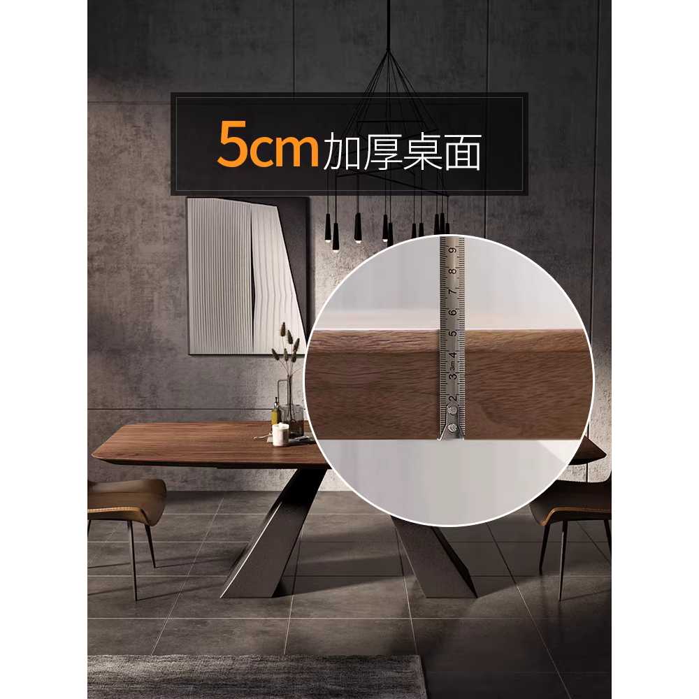 회의 테이블 카페 원목 사각형 단체석 긴 협탁 책상 140x70x75 - 상세 이미지 4