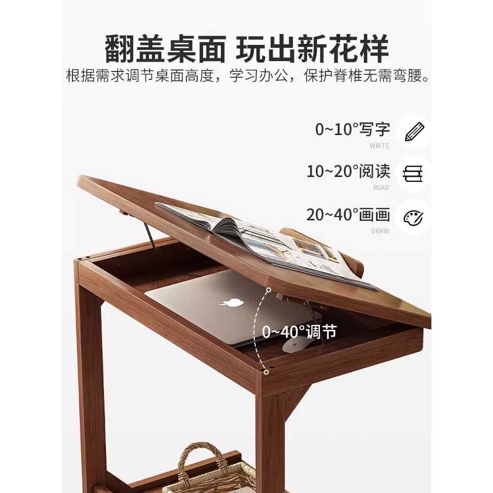 이동식 사이드 테이블 거실 가정용 용 옆 소파 간이 협탁 40x40x63 - 상세 이미지 2