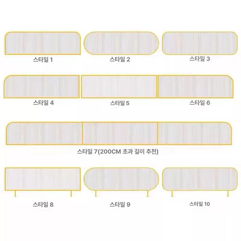 아일랜드가림막 주방유리파티션 주방파티션 디너 철 식당 공간분리 선반 - 상세 이미지 5