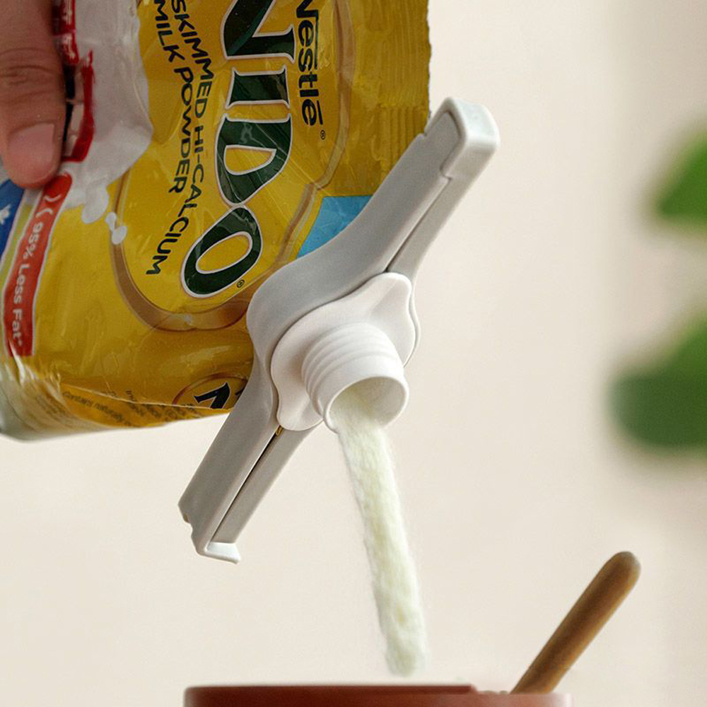 과장봉지 밀봉클립 캡 씨리얼 주방 보관 3개세트 - 상세 이미지 2