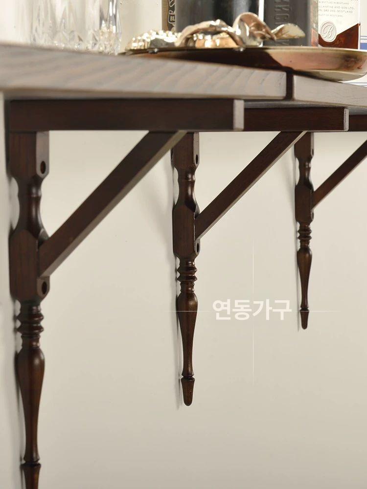 엔틱 벽선반 벽걸이 수납장 주방 거실 진열 선반 - 상세 이미지 2
