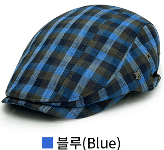 도리구찌모자 체크 여름 빅사이즈 헌팅캡 모자 남성 중년 베레모 이미지 6