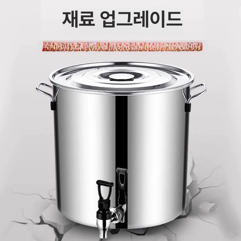 스텐 물통 수도꼭지 대형 스테인리스 물탱크 저장통 급수통 - 상세 이미지 3