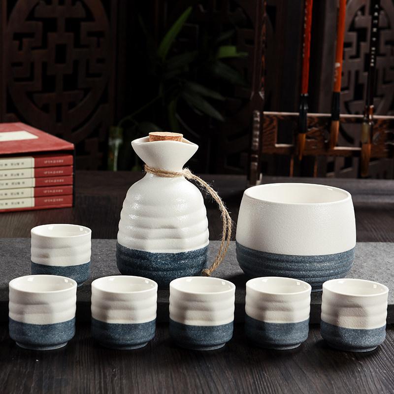 사케 워머 잔 도쿠리 세트 정종 따뜻한 청주 블루스노우워싱 주전자 0.5kg - 상세 이미지 5