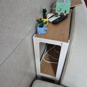 가로 20 cm 틈새 협탁 2단 200 600 750 mm 2단 협탁 L... 솔직 후기 | 실제 배치 사진 포함 - 상품 이미지 4