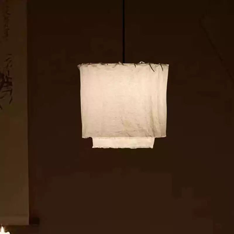 패브릭 팬던트 천장 대형 전등갓 전구 조명용 식당 책상 50cm 3단 - 상세 이미지 4