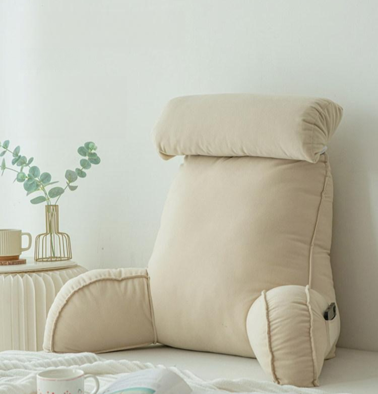 거실등받이 쿠션 베개 침대 선물용 사무실 인테리어 높은형-샴페인 80x43x63cm - 상품 이미지