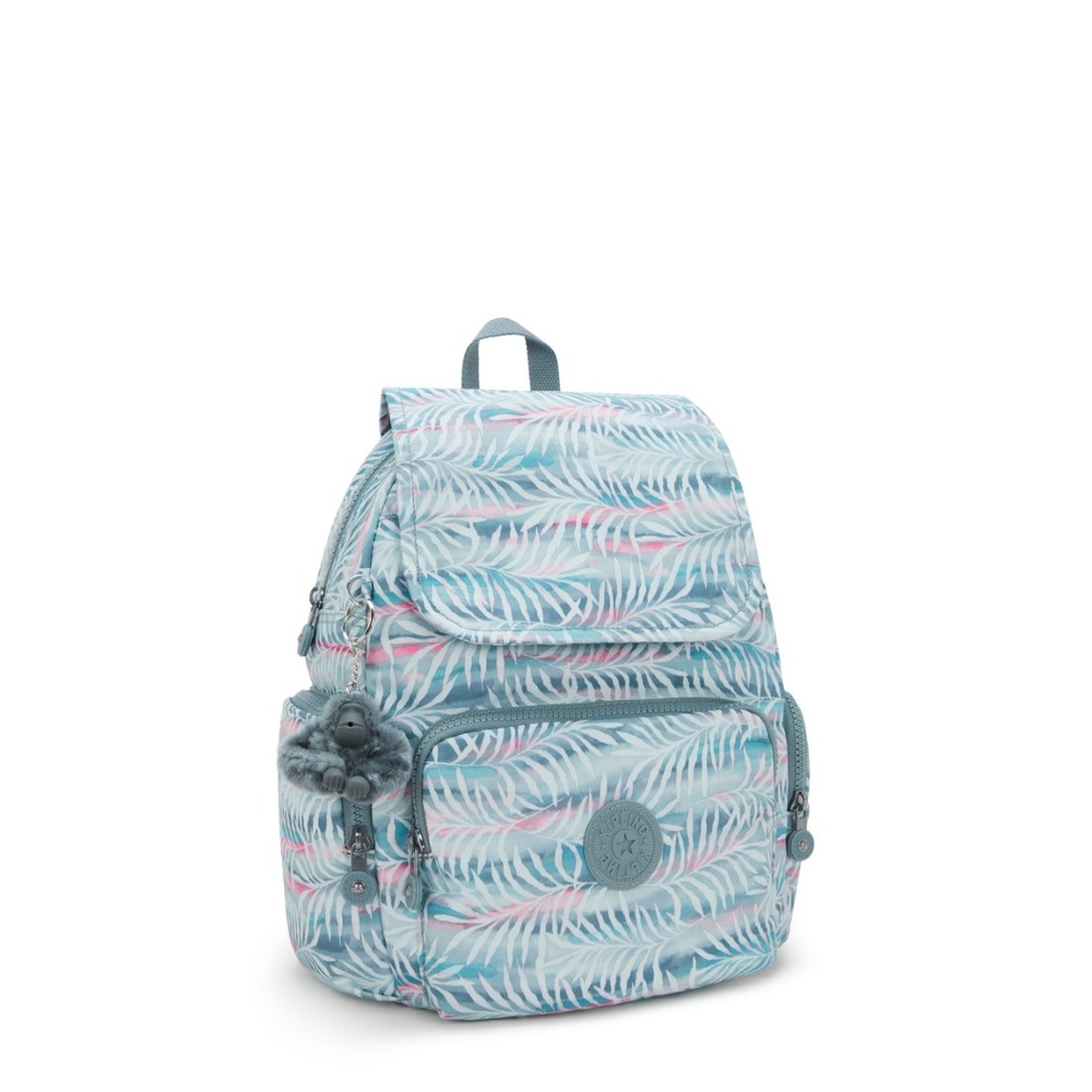 키플링 백팩 경량 데일리 CITY ZIP S(Palmtree Leaves) KI63453QN - 상세 이미지 5