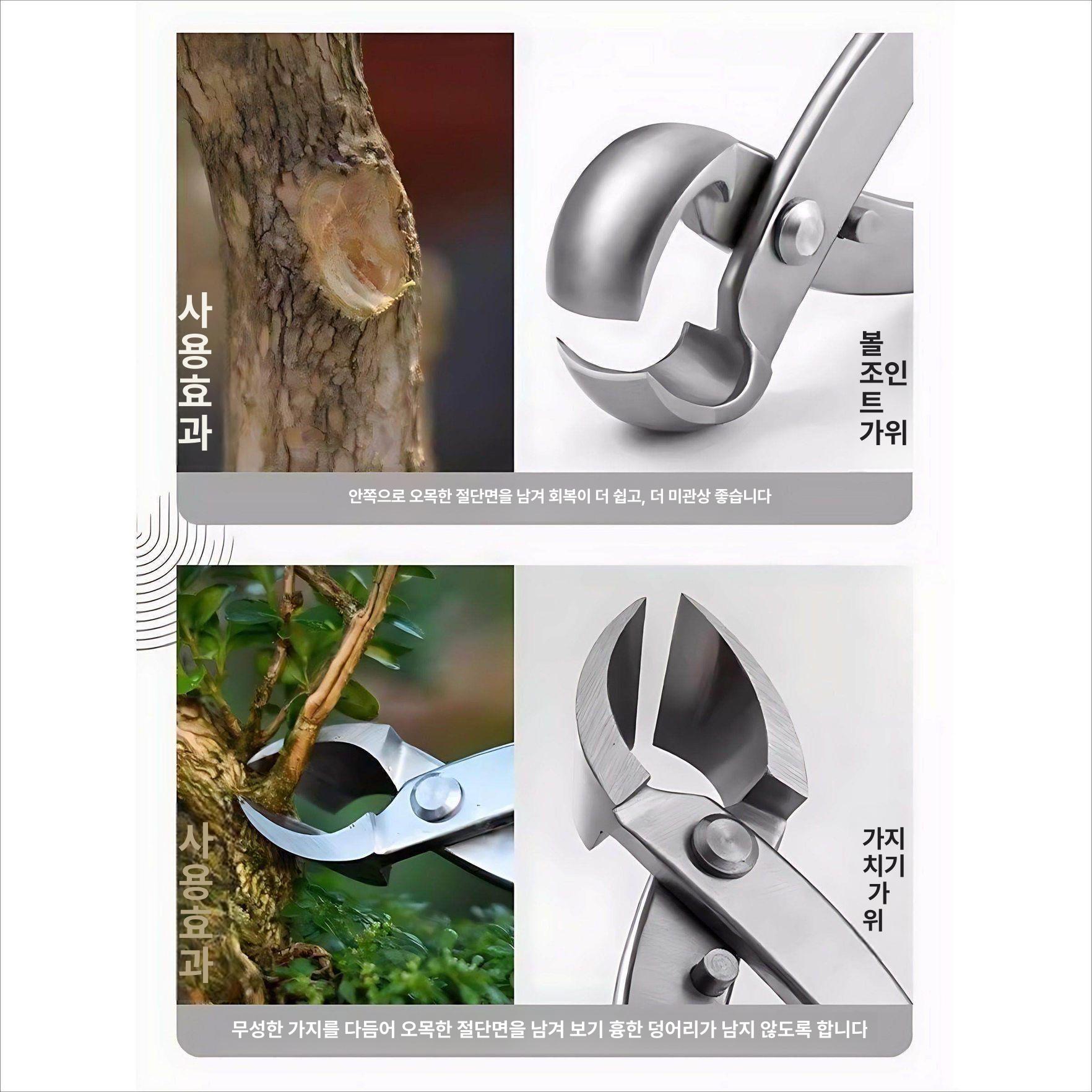 분재가위 밑둥 혹가위 가지치기 원예 뿌리 딩무 조경 잎과 새싹 가위 - 상세 이미지 5