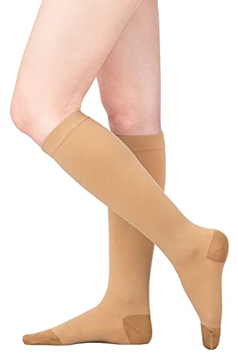 알케어 안실크 1 하이삭스 (발가락 있음) 베이지 S 21393 탄성 스타킹 1박스(1켤레)