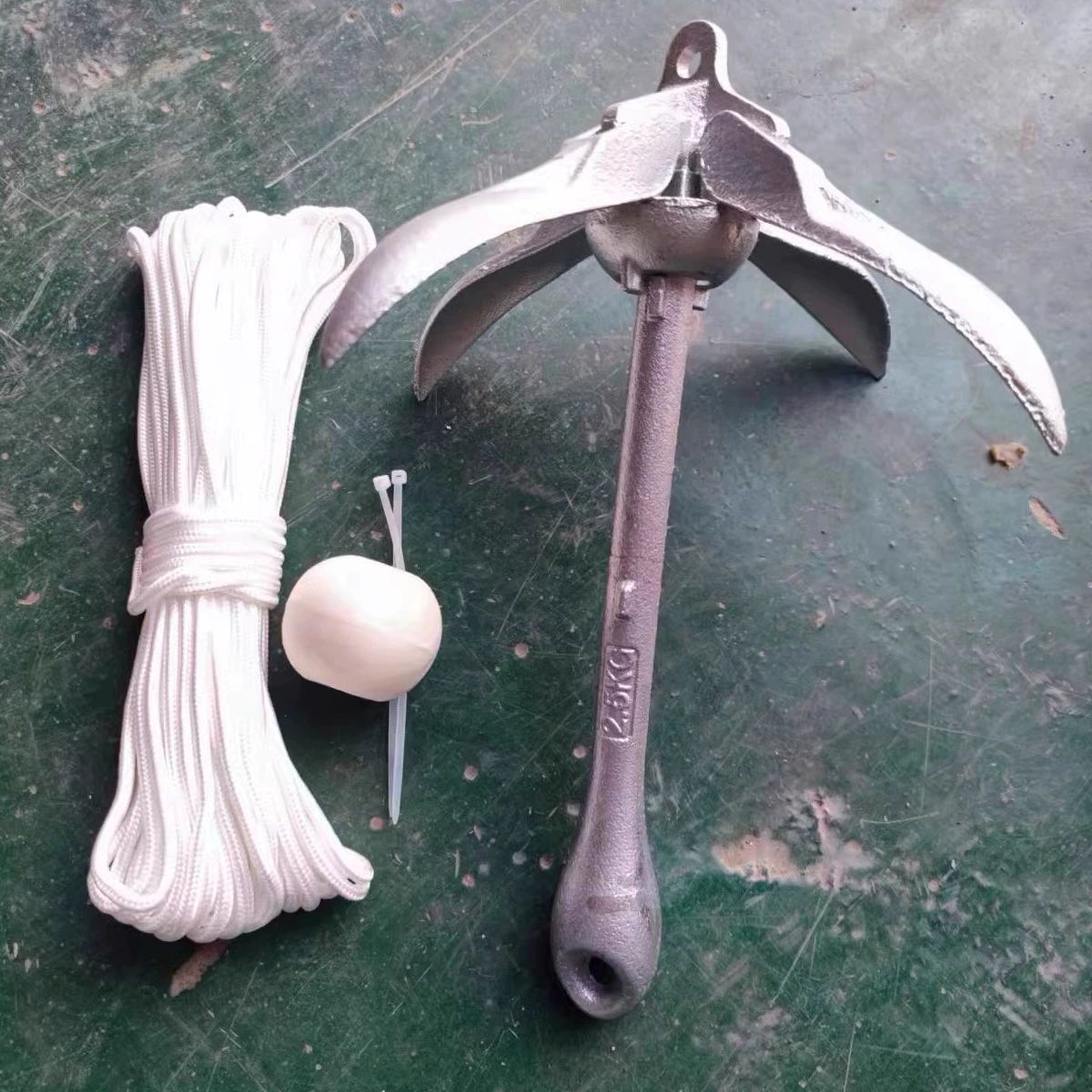 닻 고무 보트 정박 선박 6kg 앙커 접는 요트 8kg 2.5kg 20m 6mm