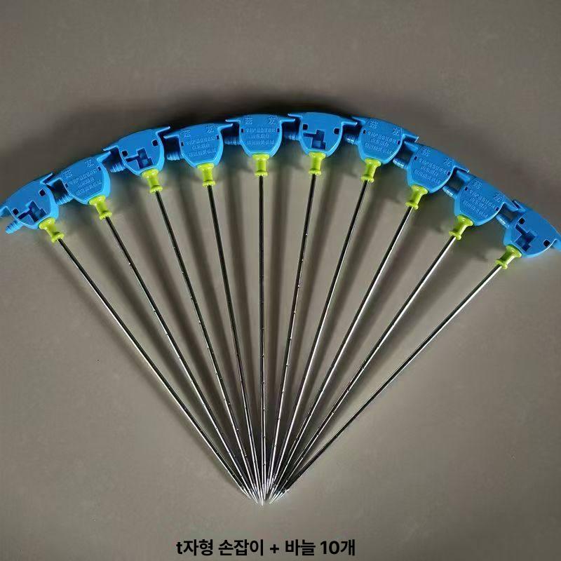버섯 침봉기 바늘 재배 주수기 느타리 T자형 표고 직선형 5개 바늘 30cm - 상세 이미지 4