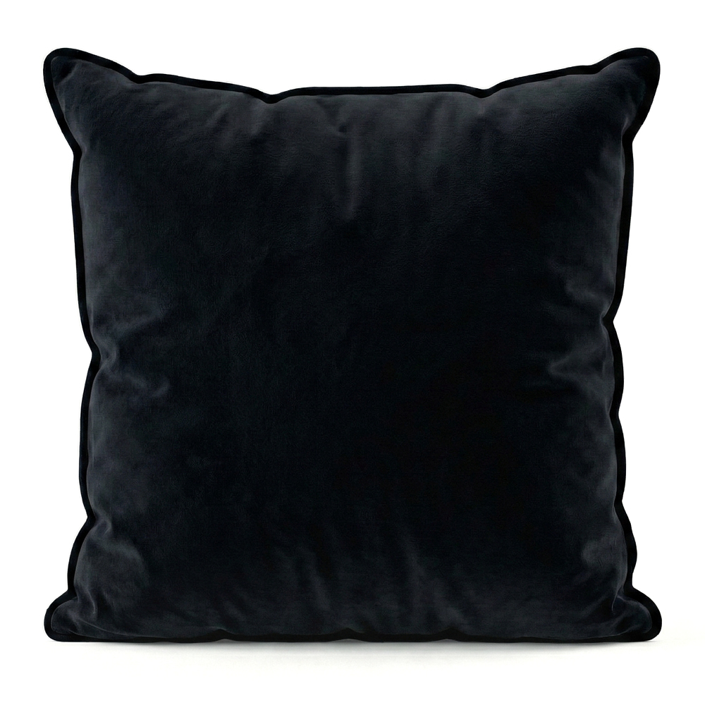 디자이너 무지 벨벳 쇼파쿠션 북유럽 쿠션커버 스타일K 326에보니블랙, 50x50cm