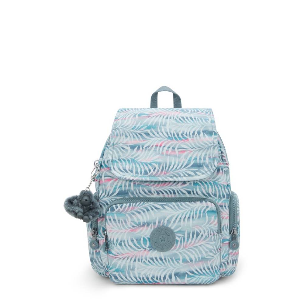 키플링 백팩 경량 데일리 CITY ZIP S(Palmtree Leaves) KI63453QN - 상세 이미지 2