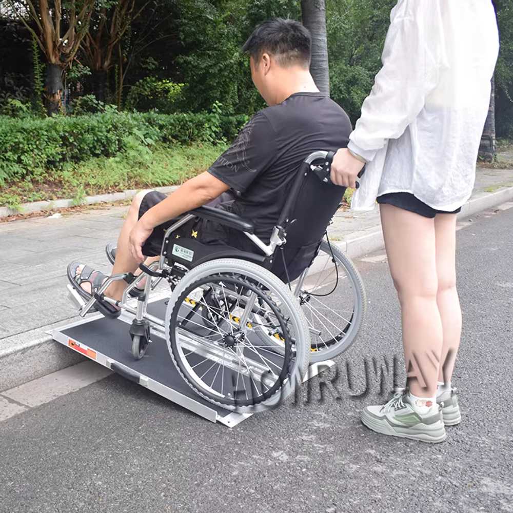 차량 접이식 경사로 휴대용 미끄럼방지 계단 오르막 도구 92cm - 상세 이미지 3