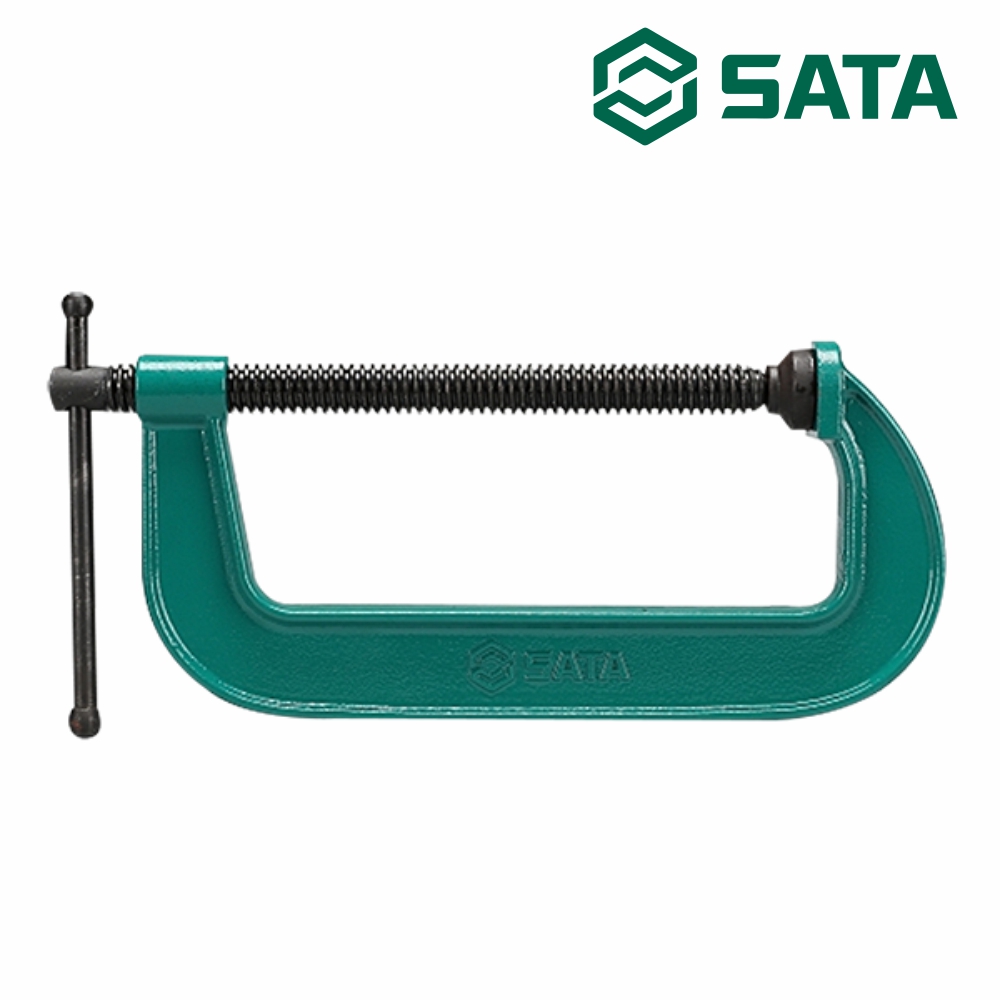 사타 SATA 만력기 C형 클램프 200mm 90436 목공 바이스클램프 - 상품 이미지