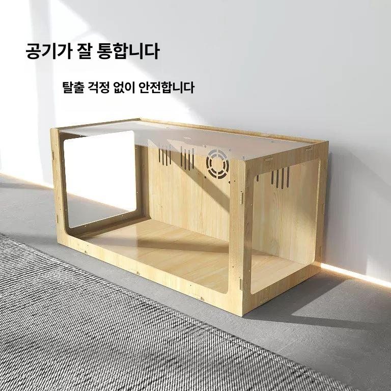 햄스터 아크릴 케이지 철제 사육장 투명 캐비닛 반려동물 하우스 - 상세 이미지 3