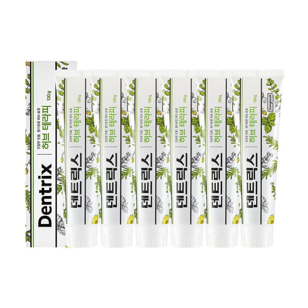 동국제약 덴트릭스 허브테라피 치약 130g 6개 제품 이미지