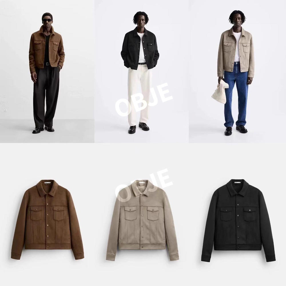 ZARA 남성 스웨이드 재킷 자라 워싱 비즈니스 아우터 캐주얼 봄 가을 이미지 7