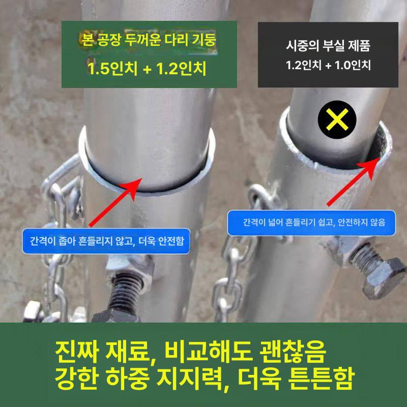 시장 천막 경사 창고 가림막 포장마차 야외 캐노피 방수 5m 5m 4개 94kg - 상세 이미지 3