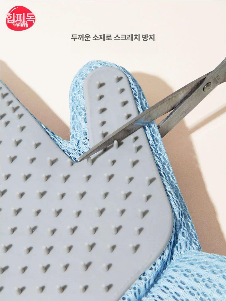 고양이 빗질장갑 미용 육햐 죽은털제거 애완 반려견 가성비 세트 클라우드 양면 + 벌레 제거 빗 - 상세 이미지 4