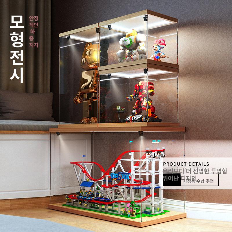 아크릴 피규어 진열장 프라모델 전시장 조명 보관함 - 상세 이미지 5