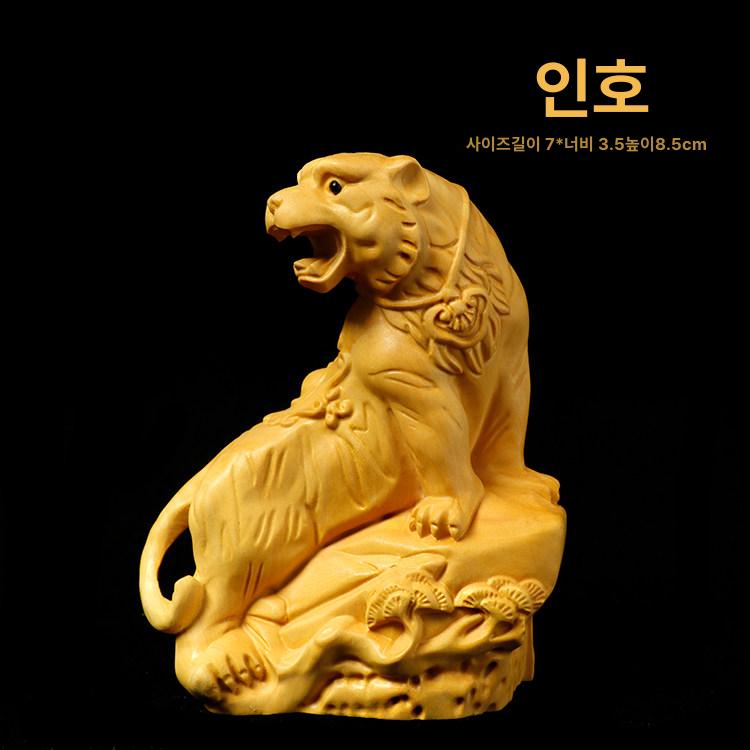 목조 불상 좌불상 수공예 회양목 석가모니 전통 조각상 쥐 - 상세 이미지 4