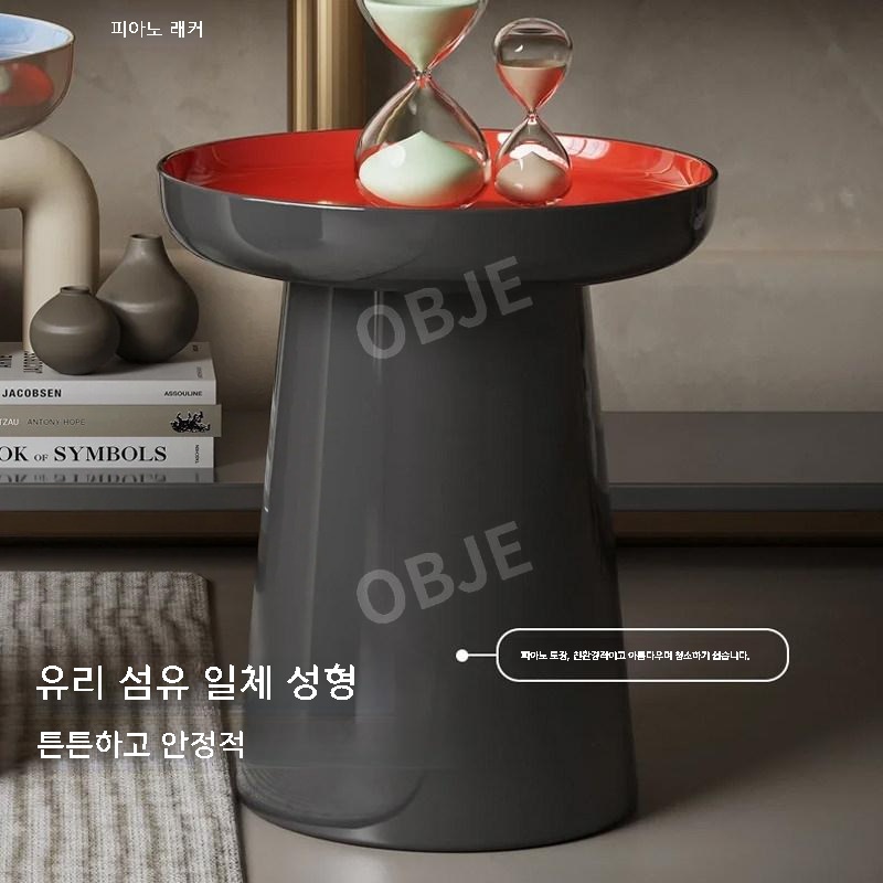 사이드테이블 강화유리 이동식 침대 협탁 간이 보조 테이블 - 상세 이미지 4