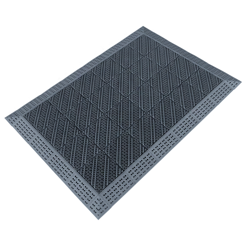 입구 미끄럼방지 코일매트 상업용 대형 현관매트 진회색 750mmx1500mm - 상품 이미지