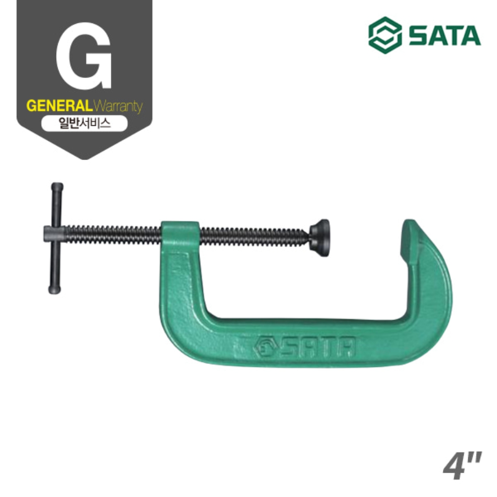 사타 SATA 만력기 C형 클램프 100mm 90434 목공 바이스클램프 - 상세 이미지 2