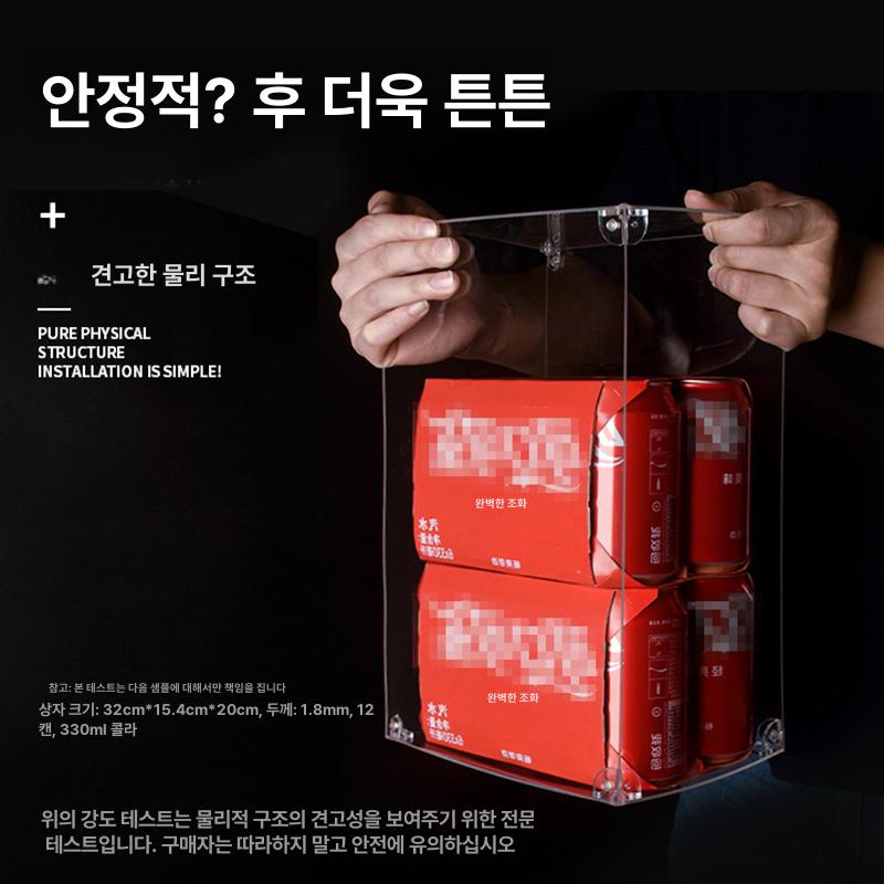 디자인 아크릴케이스 10365 투명 테이블 인형 물결 스탠다드 전시 블랙 베이스 - 상세 이미지 4