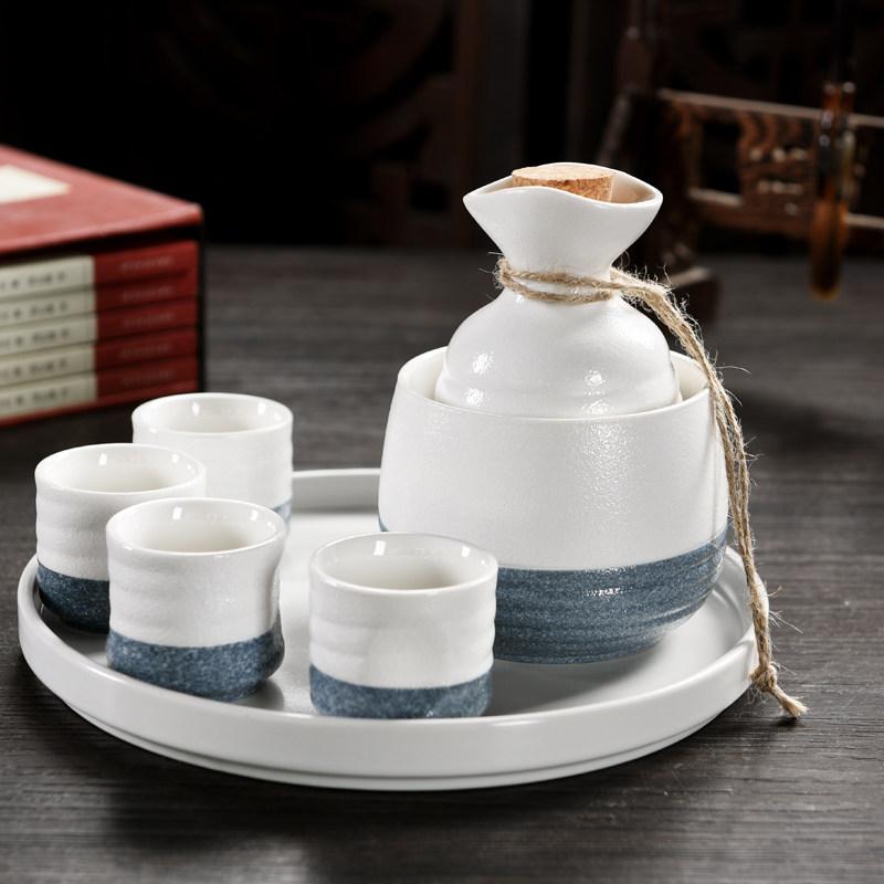 사케 워머 잔 도쿠리 세트 정종 따뜻한 청주 블루스노우워싱 주전자 0.5kg - 상세 이미지 2