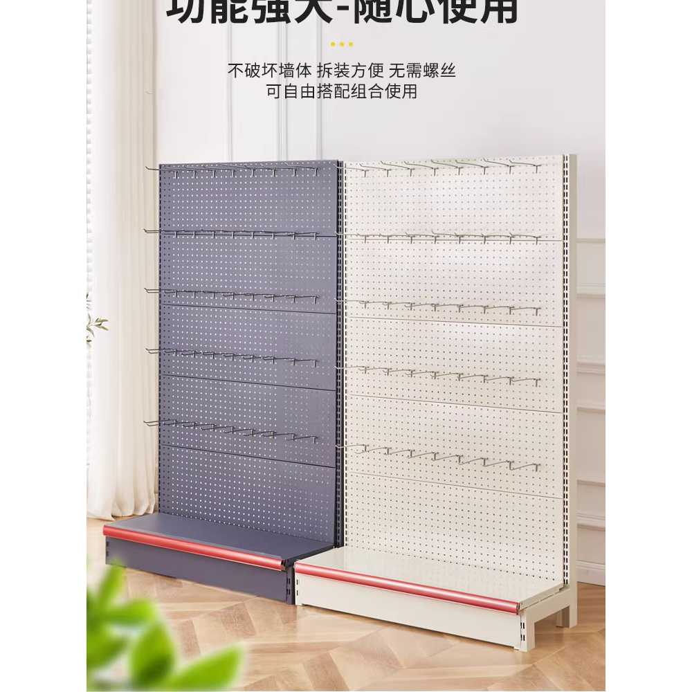타공판 선반 메쉬망 휴대폰 액세서리 페그보드 수납대 40x75x135 - 상세 이미지 2