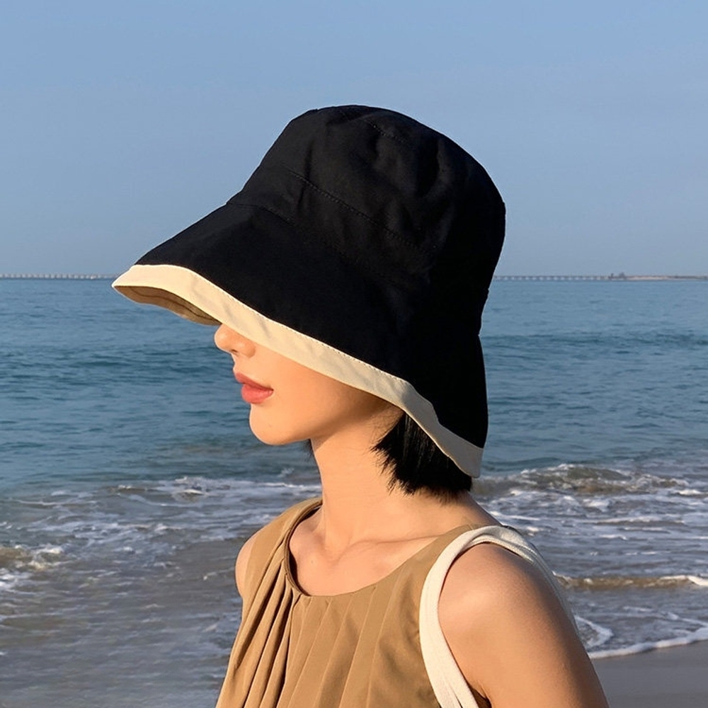 양면 버킷햇 항암모자 암환자 여성용 여름용 탈모커버 두피보호 자외선차단 리버시블 썬햇 - 상세 이미지 3