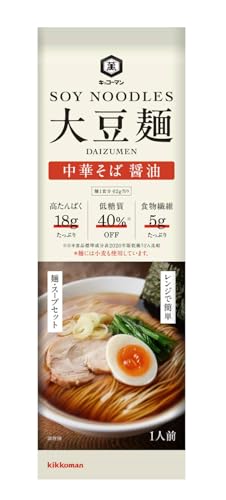 기꼬만 대두면 중화소바 간장맛 4회분 소바 우동 소면 파스타 라면 92gX4개