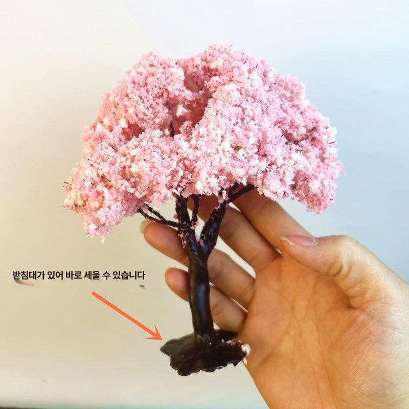 나무미니어처 벚꽃 재료 인테리어 정원 미니어처 나무 모조 벚나무 트리 조경 과일나무 - 상세 이미지 5