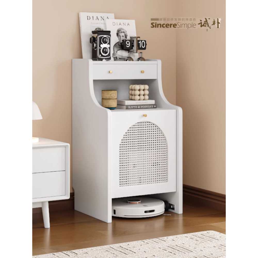 로봇 청소기 가구장 인테리어 수납 보관장 가구 50x45x90 이미지 6