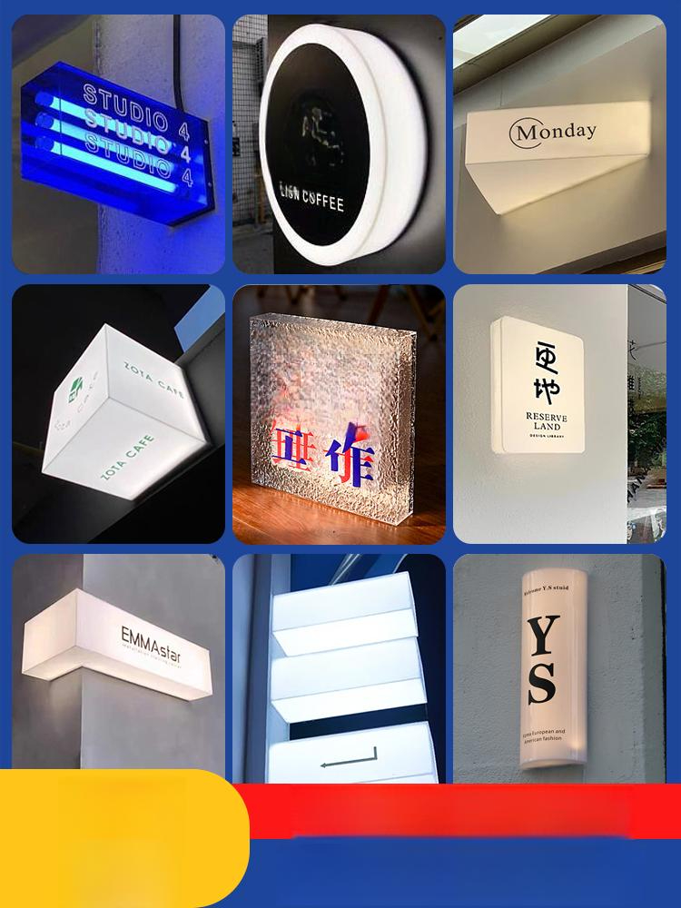 led 아크릴 간판 큐브 사각 디자인 돌출 제작 매장 카페 포인트 양면 미니 사인 오픈 - 상세 이미지 2