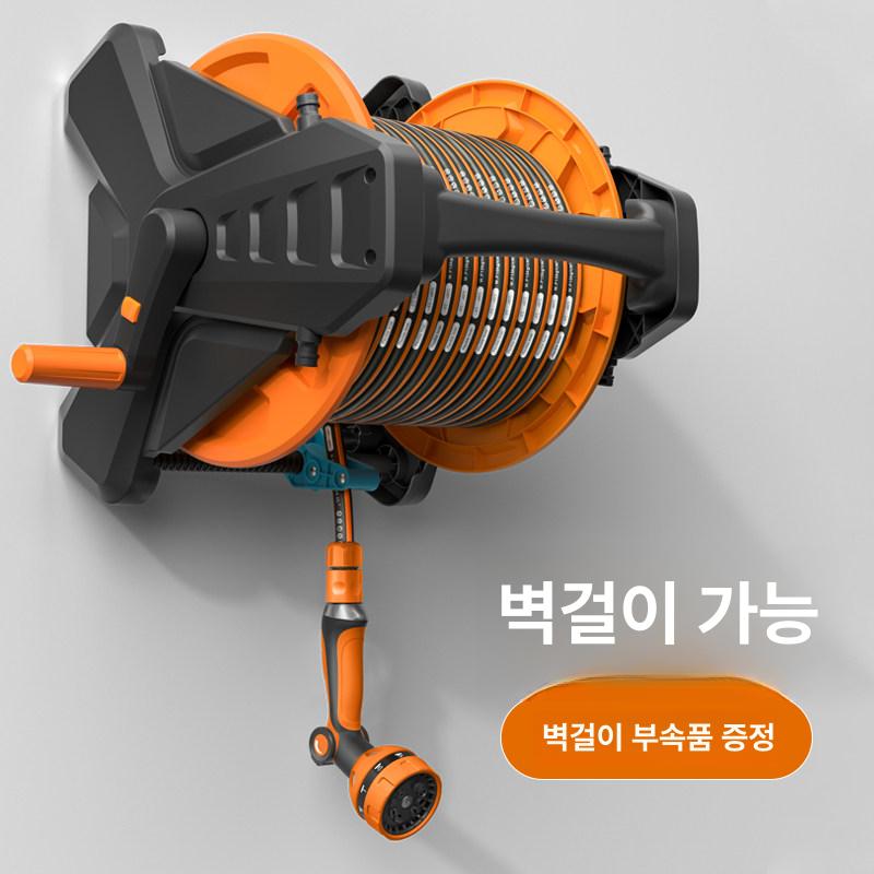 이동식 릴호스 정원 물호스 고압 세차 마당 물뿌리개 호스릴 - 상세 이미지 3