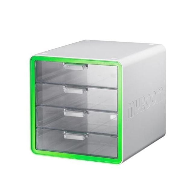 SYSMAX 마이룸 멀티 캐비넷 4단 그린 270008 - 상품 이미지