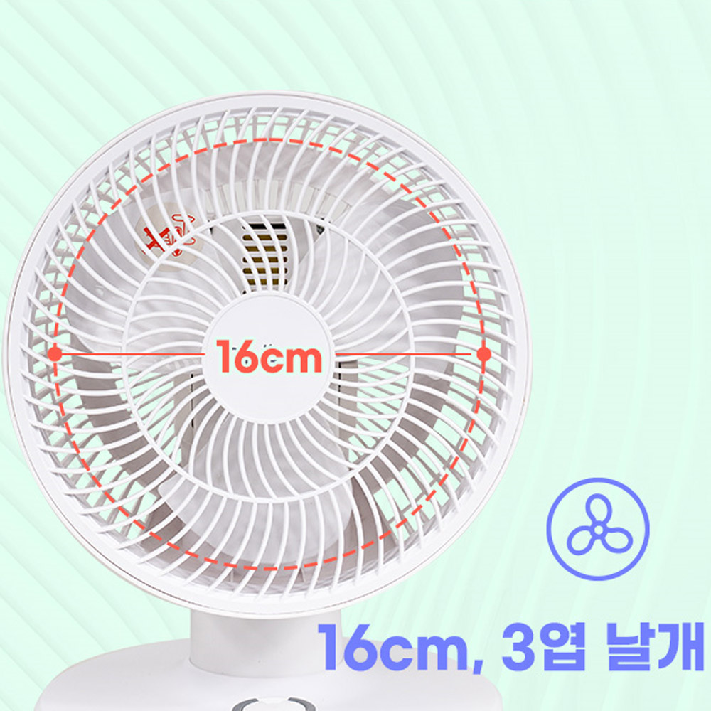 탁상용 에어써큘레이터 주방 사무실 원룸 자취방 공기순환 에어커보조 냄새배출 습기제거 선풍기 - 상세 이미지 2