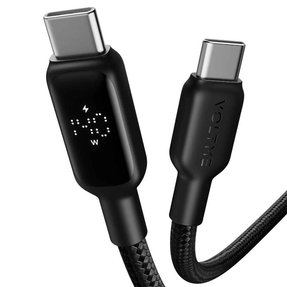 볼트미 Vizo 디스플레이 140W PD3.1 C타입 초고속 충전케이블 블랙, 1개, 2m - 상품 이미지
