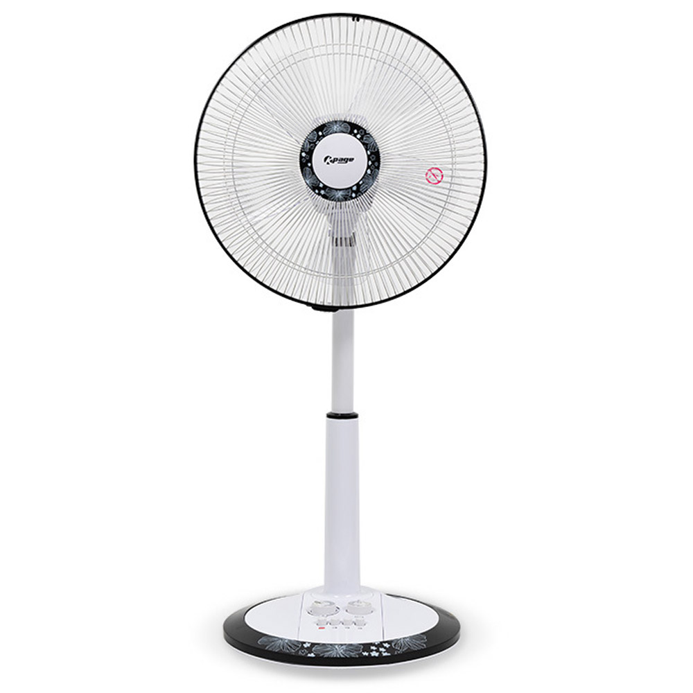 14인치 좌석용 스탠드 안전망 선풍기 35cm 5엽 3단 자동좌우회전 높낮이조절 타이머 - 상세 이미지 3
