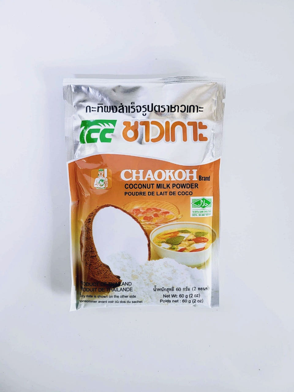 태국 chaokoh 차오코 코코넛밀크 파우더 60g, 12개 - 상품 이미지