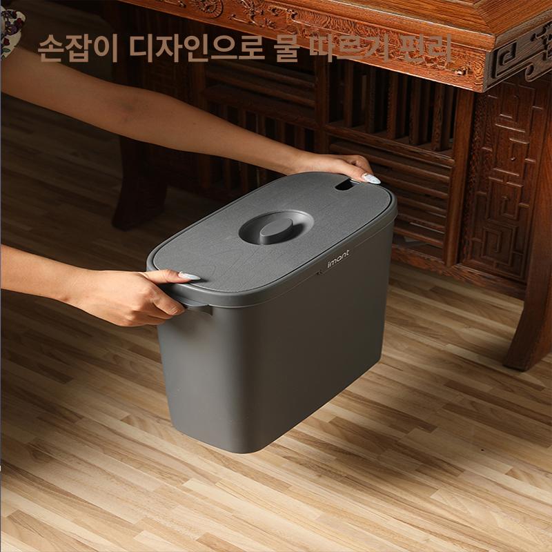벽걸이 배수통 실외기 폐수받이 물받는통 용기 물통 배수 재즈그레이 - 상세 이미지 3