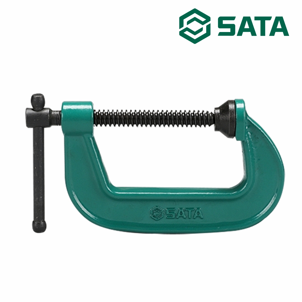 사타 SATA 만력기 C형 클램프 76mm 90433 목공 바이스클램프 - 상품 이미지