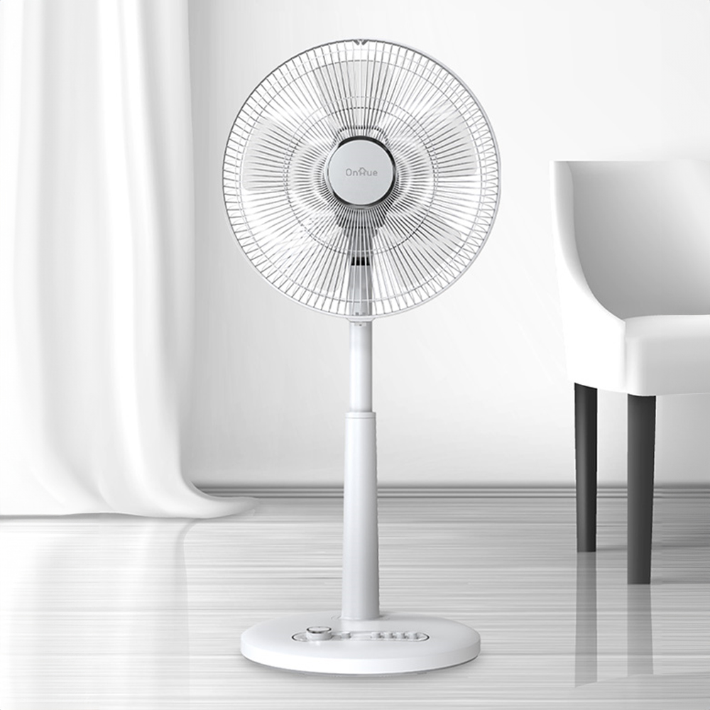 14인치 좌석용 스탠드 선풍기 35cm 5엽 3단 자동좌우회전 높낮이조절 타이머 - 상품 이미지