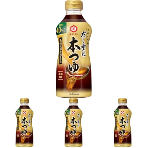 기꼬만 다시가사네 혼쯔유 염분 40% 커트 500ml X 4